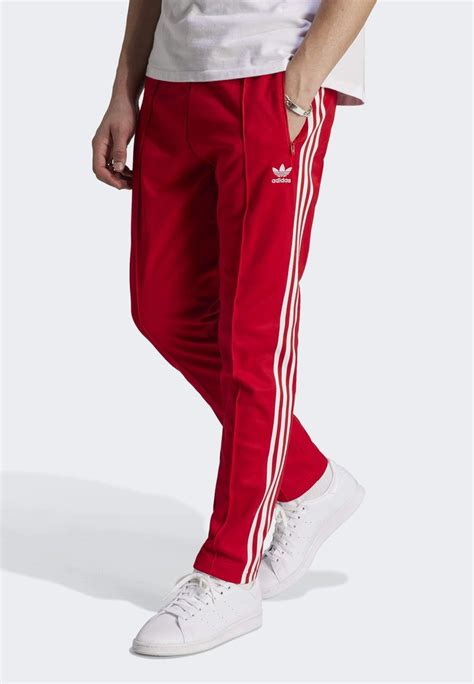 pantalones rojos adidas|pantalones adidas originales.